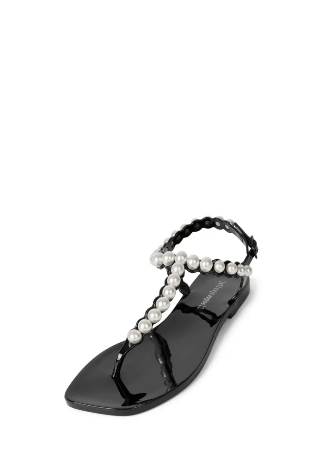 Jeffrey Campbell PEARLESQUE Natural Shiny Women Sandals Under 100