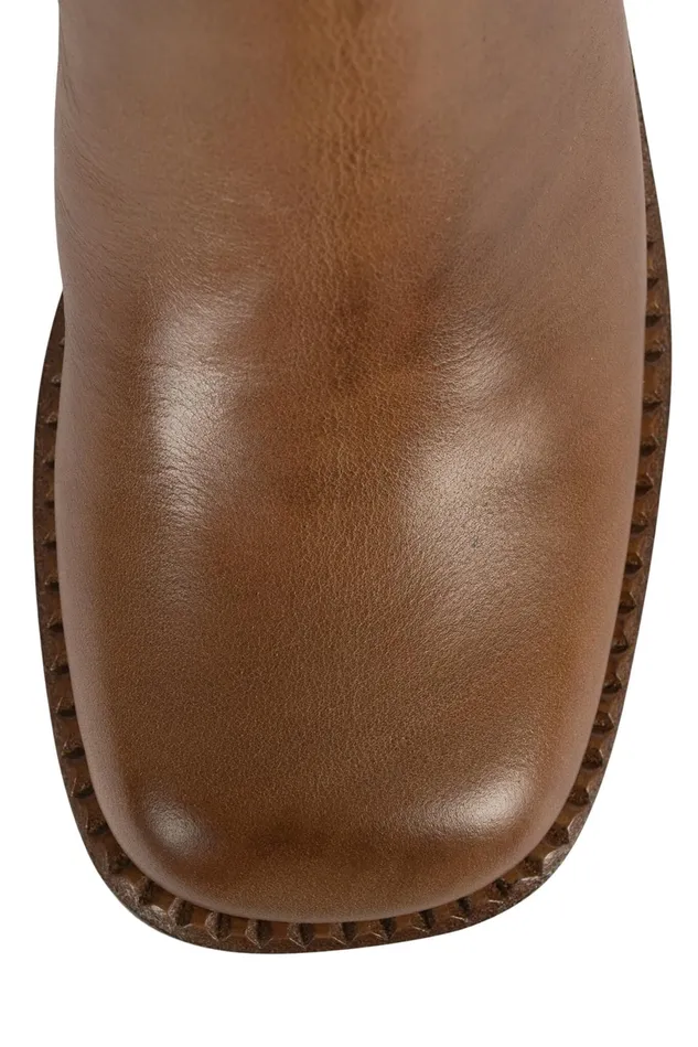 Jeffrey Campbell PERFORMER Tan Tan Polish Stack Women Ankle To Mid