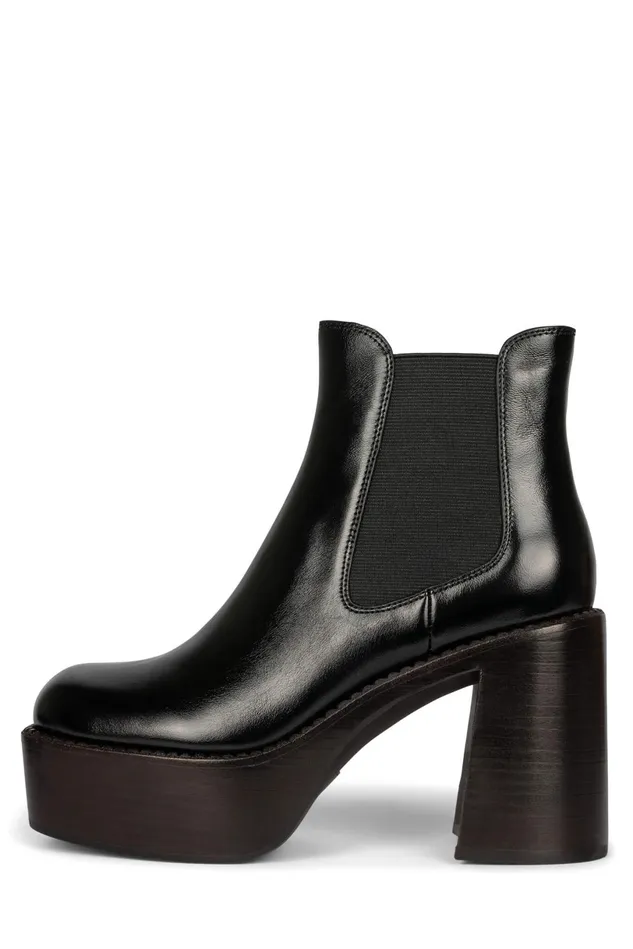Jeffrey Campbell PERFORMER Tan Tan Polish Stack Women Boot