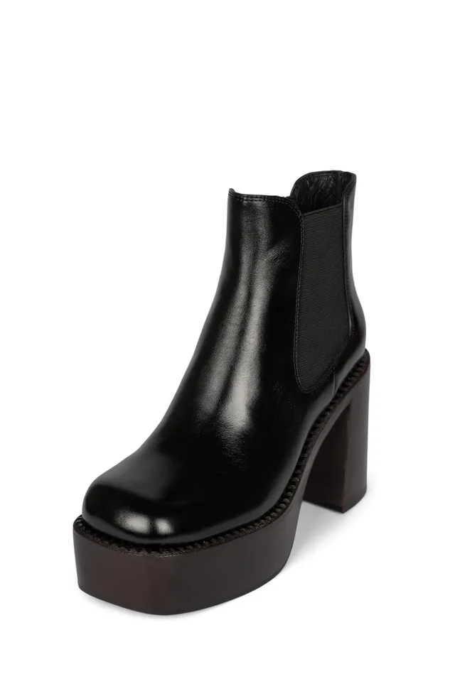 Jeffrey Campbell PERFORMER Tan Tan Polish Stack Women Boot