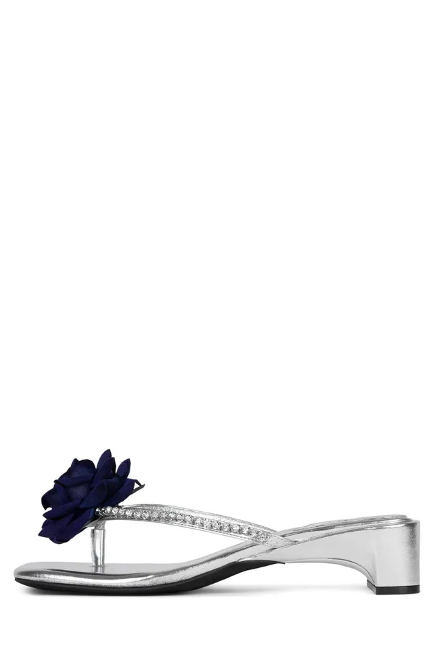 Jeffrey Campbell PRIMROSE Silver Navy Women Heel