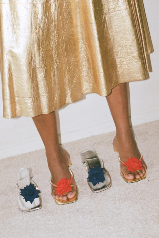 Jeffrey Campbell PRIMROSE Silver Navy Women Heel