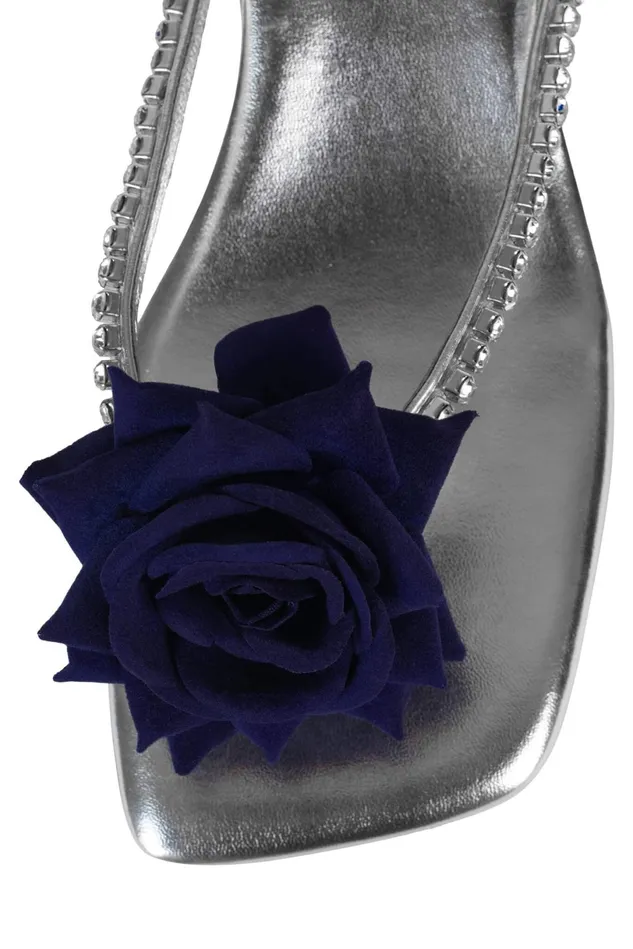 Jeffrey Campbell PRIMROSE Silver Navy Women Heel