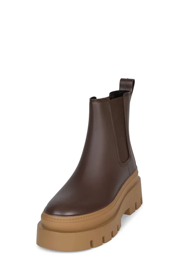 Jeffrey Campbell RAINSTORM Red Black Women Rain Boots