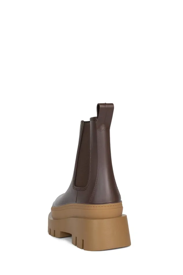 Jeffrey Campbell RAINSTORM Red Black Women Rain Boots