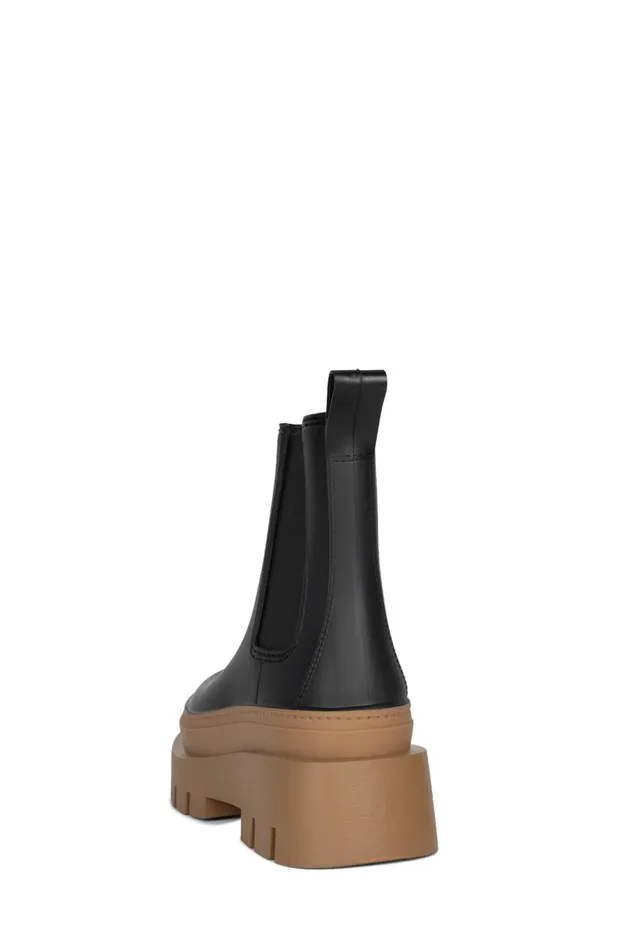 Jeffrey Campbell RAINSTORM Red Black Women Rain Boots