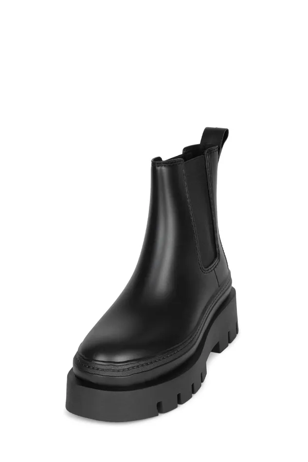 Jeffrey Campbell RAINSTORM Red Black Women Rain Boots