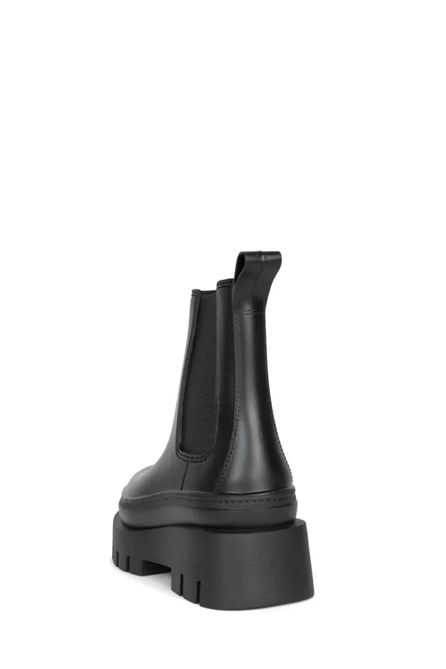 Jeffrey Campbell RAINSTORM Red Black Women Rain Boots