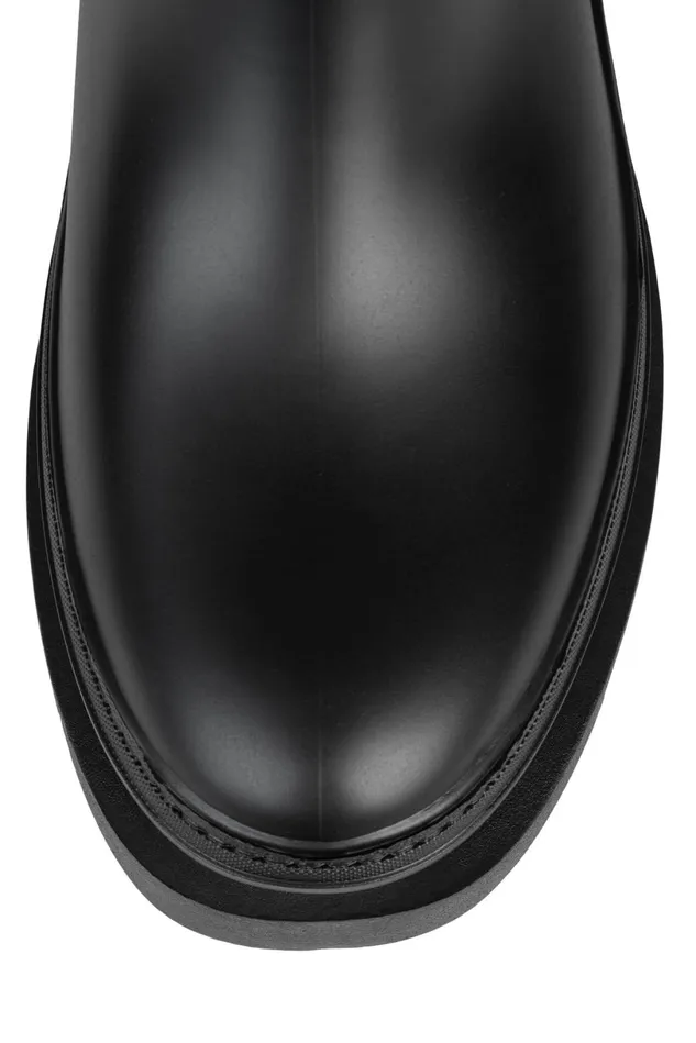 Jeffrey Campbell RAINSTORM Red Black Women Rain Boots