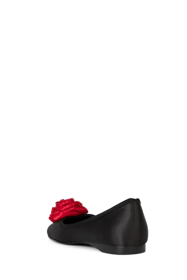 Jeffrey Campbell ROSETTA Pink Satin Combo Women Ballet Flats