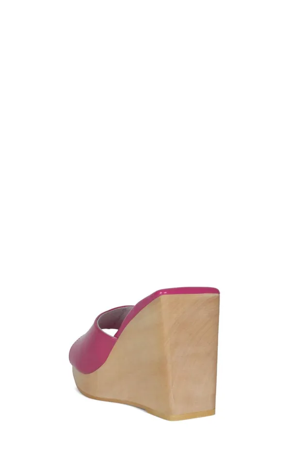 Jeffrey Campbell SIMONA Fuchsia Patent Women Sandal
