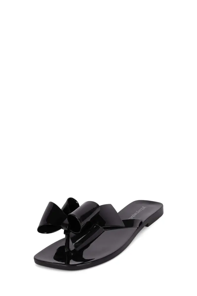 Jeffrey Campbell SUGARY Red Shiny Black Shiny Women Flat