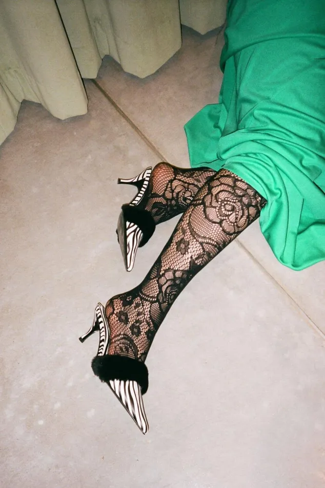 Jeffrey Campbell TASTEFUL Black White Zebra Women Pump