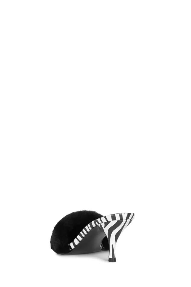 Jeffrey Campbell TASTEFUL Black White Zebra Women Pump