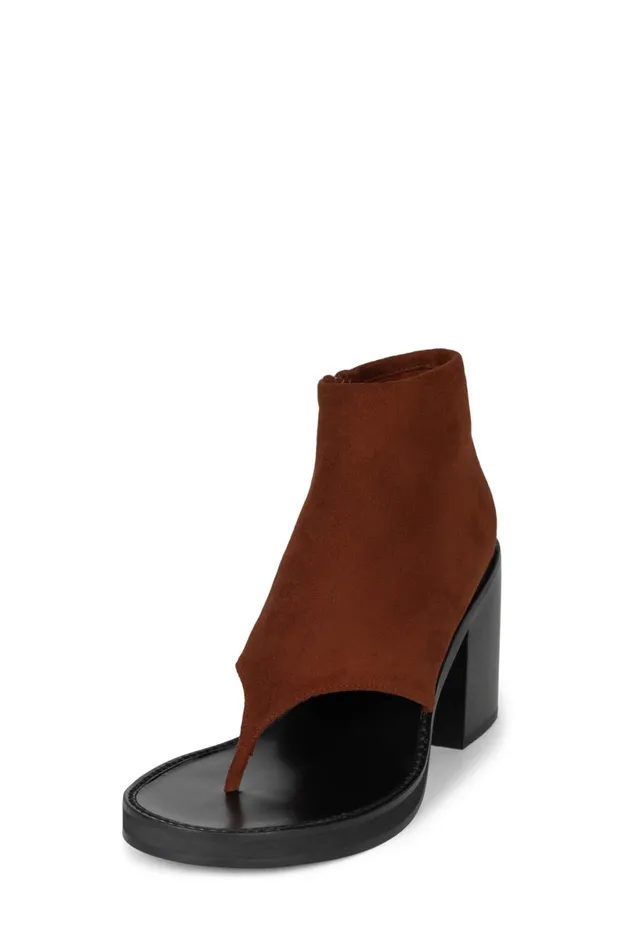 Jeffrey Campbell TRUST Rust Suede Women Ankle To Mid