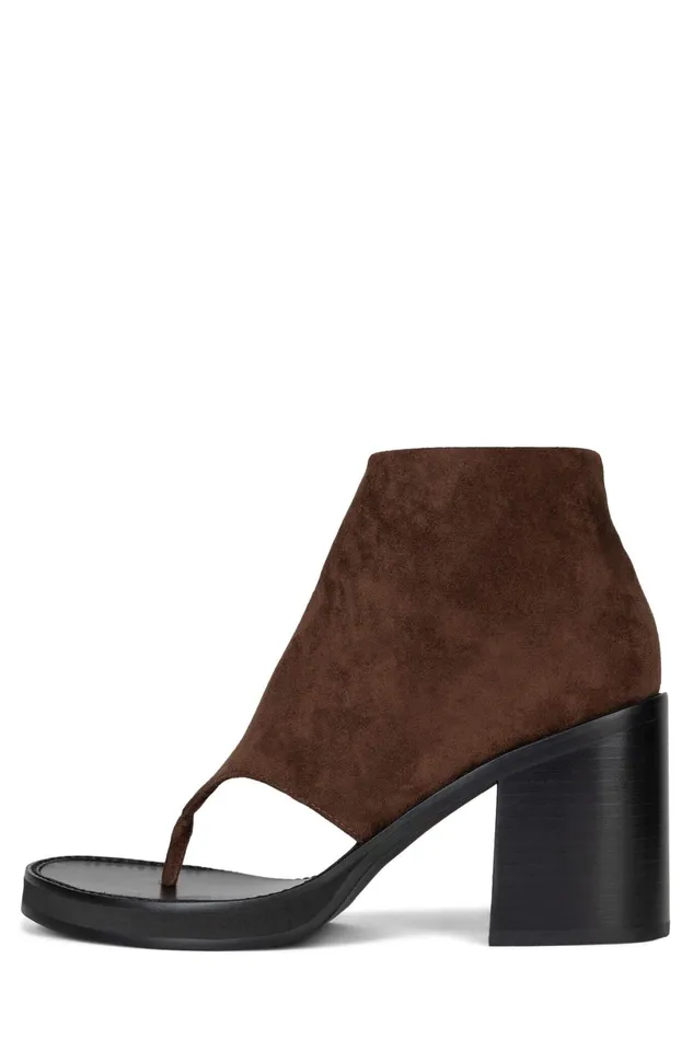Jeffrey Campbell TRUST Rust Suede Women Ankle To Mid