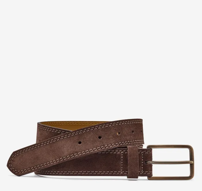 JohnstonandMurphy Belts Suede Belt Brown 8211 Men