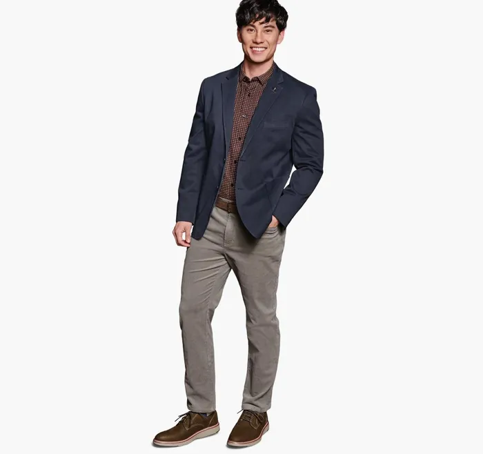 JohnstonandMurphy Blazers Washed Cotton Blazer Navy 8211 Men JohnstonandMurphy Blazers Washed Cotton Blazer Navy 8211 Men