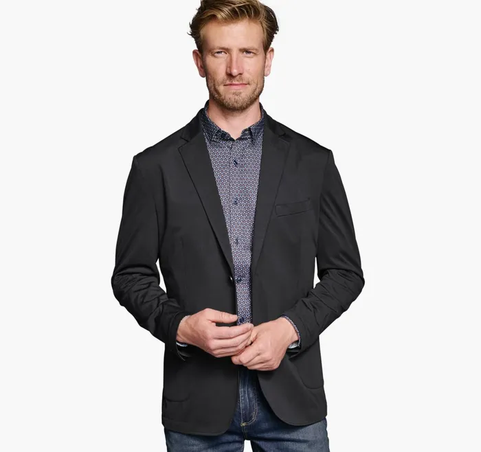 JohnstonandMurphy Blazers Xc Flex Knit Blazer Black 8211 Men