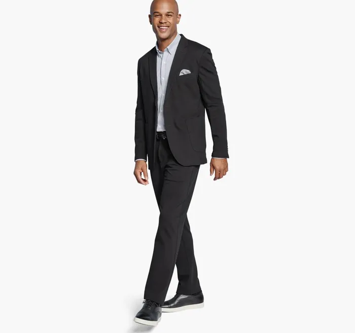 JohnstonandMurphy Blazers Xc Flex Knit Blazer Black Solid 8211 Men JohnstonandMurphy Blazers Xc Flex Knit Blazer Black Solid 8211 Men