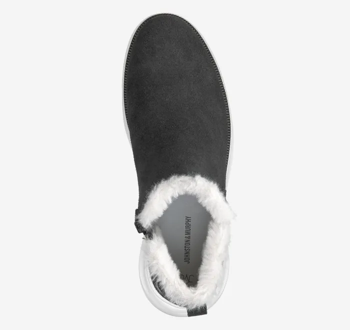 JohnstonandMurphy Boots and Booties Emery Shearling Bootie Black Waterproof Suede 8211 Women JohnstonandMurphy Boots and Booties Emery Shearling Bootie Black Waterproof Suede 8211 Women