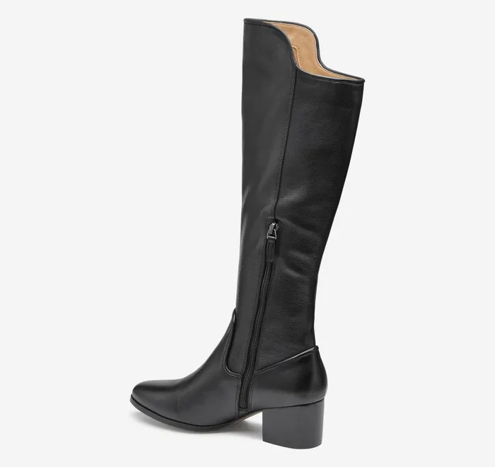 JohnstonandMurphy Boots and Booties Trista Rider Boot Black Calfskin 8211 Women JohnstonandMurphy Boots and Booties Trista Rider Boot Black Calfskin 8211 Women