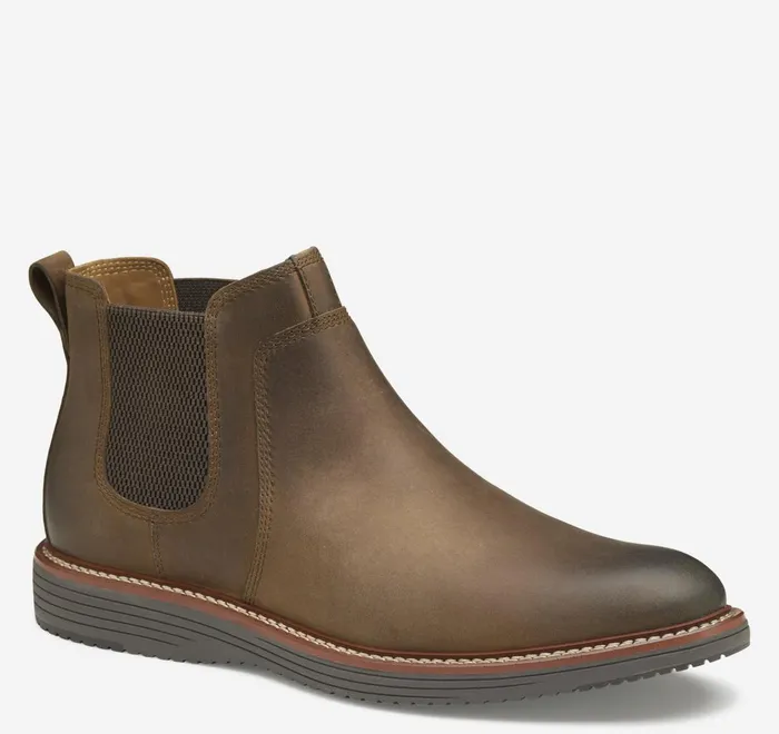JohnstonandMurphy Boots Upton Chelsea Boot Brown Oiled Full Grain 8211 Men