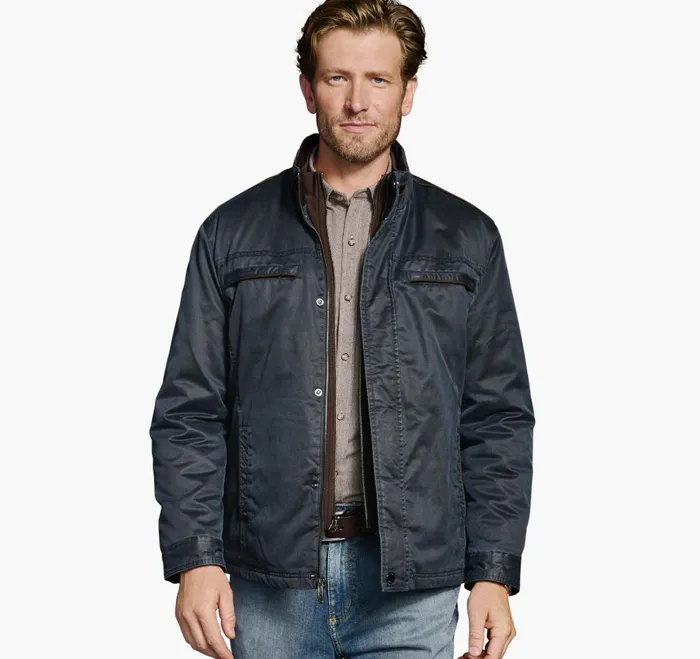 JohnstonandMurphy Coats Jackets and Vests Antique Cotton Jacket Navy 8211 Men JohnstonandMurphy Coats Jackets and Vests Antique Cotton Jacket Navy 8211 Men