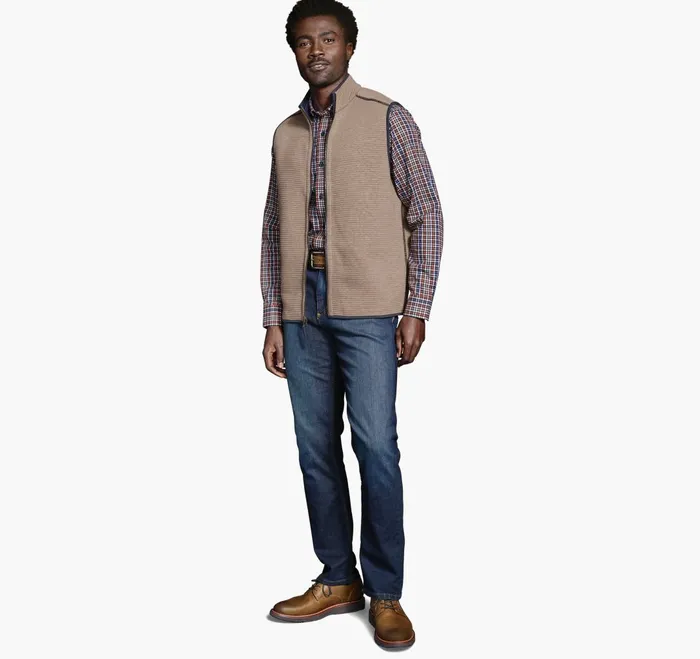 JohnstonandMurphy Coats Jackets and Vests Reversible Channel Quilted Vest Brown Heathernavy 8211 Men JohnstonandMurphy Coats Jackets and Vests Reversible Channel Quilted Vest Brown Heathernavy 8211 Men