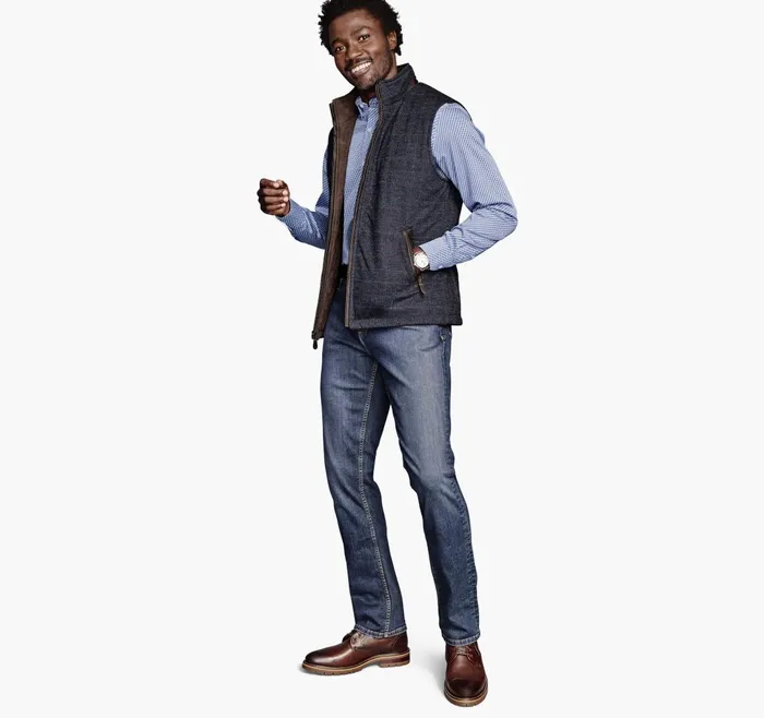 JohnstonandMurphy Coats Jackets and Vests Upton Reversible Vest Navy Plaidbrown 8211 Men JohnstonandMurphy Coats Jackets and Vests Upton Reversible Vest Navy Plaidbrown 8211 Men
