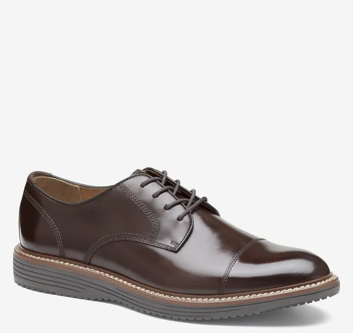 JohnstonandMurphy Dress Shoes Upton Cap Toe Mahogany Full Grain 8211 Men