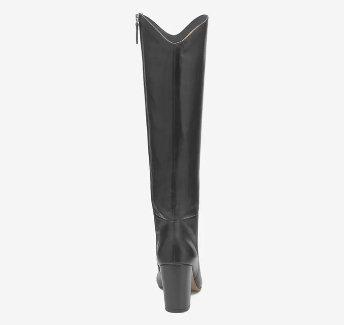 JohnstonandMurphy Heels and Platform Wedges Charlotte KneeHigh Boot Black Italian Nappa 8211 Women JohnstonandMurphy Heels and Platform Wedges Charlotte KneeHigh Boot Black Italian Nappa 8211 Women