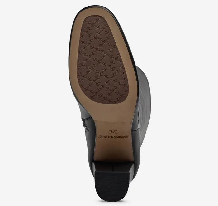 JohnstonandMurphy Heels and Platform Wedges Charlotte KneeHigh Boot Black Italian Nappa 8211 Women JohnstonandMurphy Heels and Platform Wedges Charlotte KneeHigh Boot Black Italian Nappa 8211 Women