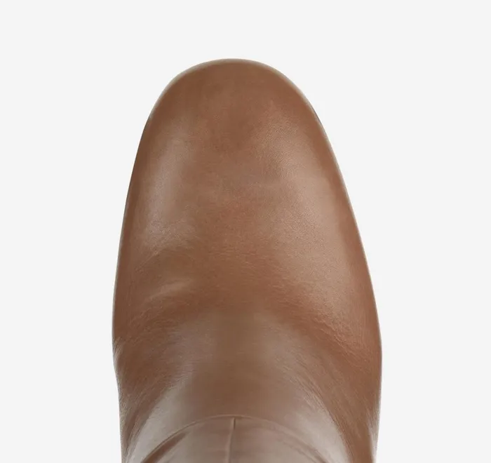 JohnstonandMurphy Heels and Platform Wedges Charlotte KneeHigh Boot Cognac Italian Nappa 8211 Women JohnstonandMurphy Heels and Platform Wedges Charlotte KneeHigh Boot Cognac Italian Nappa 8211 Women