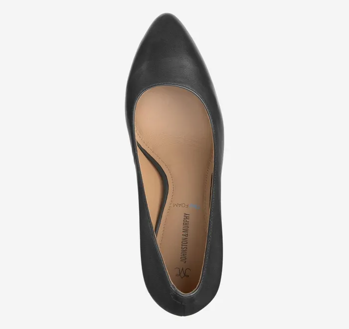 JohnstonandMurphy Heels and Platform Wedges Vicki Pump Black Glove Leather 8211 Women