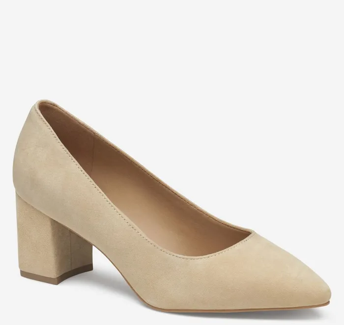 JohnstonandMurphy Heels and Platform Wedges Vicki Pump Sand Kid Suede 8211 Women JohnstonandMurphy Heels and Platform Wedges Vicki Pump Sand Kid Suede 8211 Women