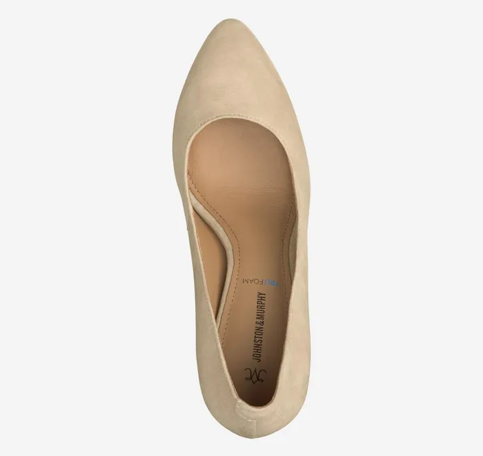JohnstonandMurphy Heels and Platform Wedges Vicki Pump Sand Kid Suede 8211 Women JohnstonandMurphy Heels and Platform Wedges Vicki Pump Sand Kid Suede 8211 Women