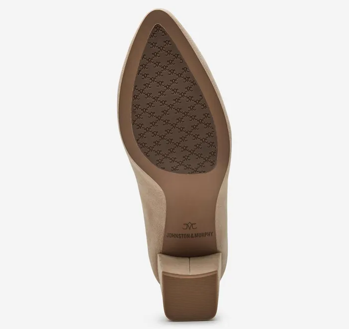 JohnstonandMurphy Heels and Platform Wedges Vicki Pump Sand Kid Suede 8211 Women JohnstonandMurphy Heels and Platform Wedges Vicki Pump Sand Kid Suede 8211 Women