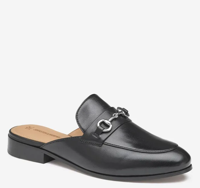 JohnstonandMurphy Mules and Loafers Ali Bit Mule Black Glove Leather 8211 Women JohnstonandMurphy Mules and Loafers Ali Bit Mule Black Glove Leather 8211 Women