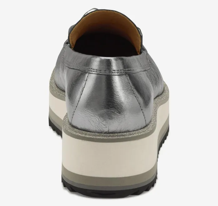 JohnstonandMurphy Mules and Loafers Gracelyn Chain Loafer Silver Metallic Sheepskin 8211 Women JohnstonandMurphy Mules and Loafers Gracelyn Chain Loafer Silver Metallic Sheepskin 8211 Women