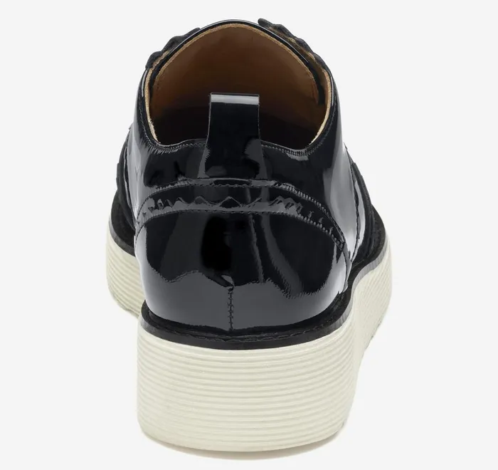 JohnstonandMurphy Mules and Loafers Mitzi Scalloped Wingtip Black Patent Leather 8211 Women JohnstonandMurphy Mules and Loafers Mitzi Scalloped Wingtip Black Patent Leather 8211 Women
