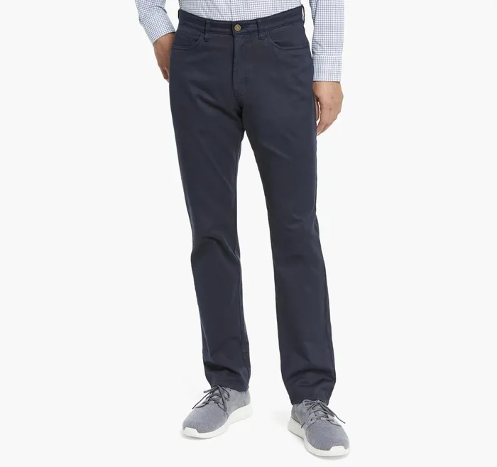 JohnstonandMurphy Pants and Jeans FivePocket Pants Navy 8211 Men