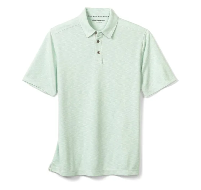 JohnstonandMurphy Polos and Tees Vintage Slub Polo Mint 8211 Men JohnstonandMurphy Polos and Tees Vintage Slub Polo Mint 8211 Men