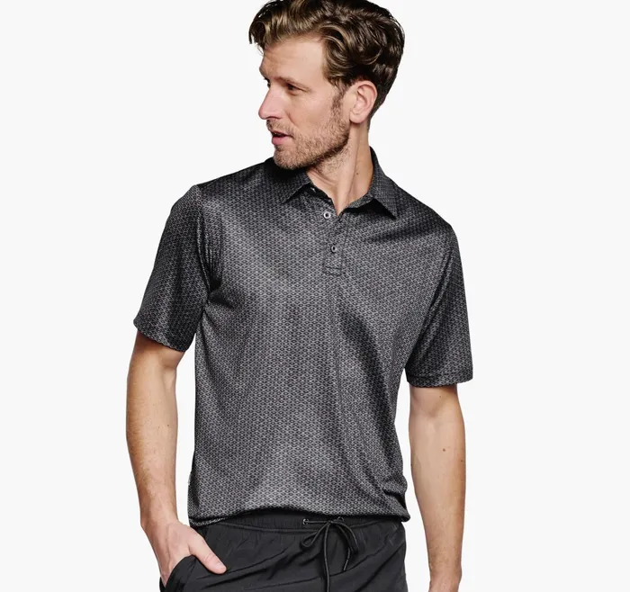 JohnstonandMurphy Polos and Tees Xc4 Performance Polo Black Linked Oval 8211 Men