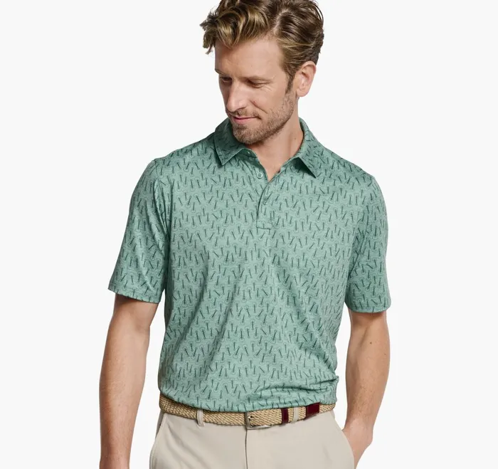 JohnstonandMurphy Polos and Tees Xc4 Performance Polo Green Tonal Guitar 8211 Men JohnstonandMurphy Polos and Tees Xc4 Performance Polo Green Tonal Guitar 8211 Men