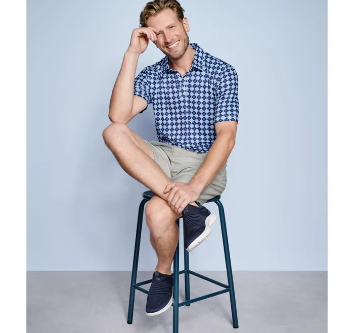 JohnstonandMurphy Polos and Tees Xc4 Performance Polo Navyblue Argyle 8211 Men JohnstonandMurphy Polos and Tees Xc4 Performance Polo Navyblue Argyle 8211 Men