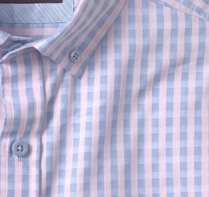 JohnstonandMurphy Shirts ButtonCollar Premium Cotton Shirt Pink Gingham 8211 Men