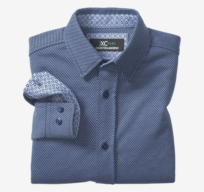 JohnstonandMurphy Shirts Xc Flex Stretch LongSleeve Shirt Navy Small Box 8211 Men JohnstonandMurphy Shirts Xc Flex Stretch LongSleeve Shirt Navy Small Box 8211 Men