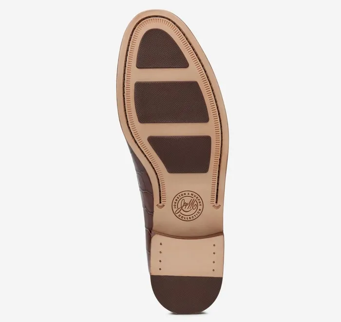 JohnstonandMurphy SlipOns and Loafers Baldwin Penny Loafer Mahogany Crocembossed Calfskin 8211 Men JohnstonandMurphy SlipOns and Loafers Baldwin Penny Loafer Mahogany Crocembossed Calfskin 8211 Men
