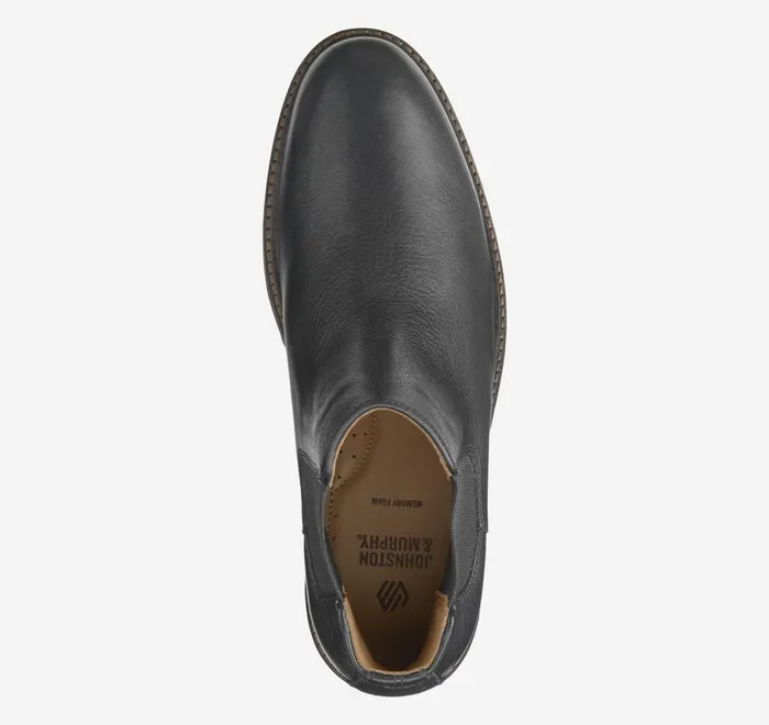 JohnstonandMurphy SlipOns and Loafers Calder Chelsea Boot Black Tumbled Full Grain 8211 Men JohnstonandMurphy SlipOns and Loafers Calder Chelsea Boot Black Tumbled Full Grain 8211 Men